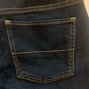 AE straight dark wash jeans